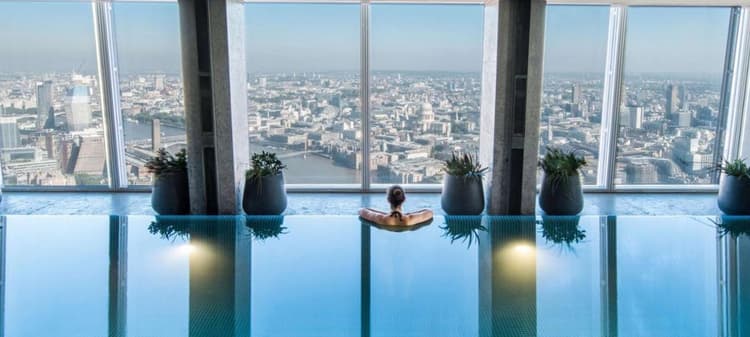 2 Best Hotels in London with Infinity Pool